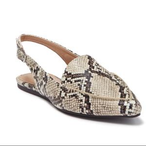 ESPRIT
Barney Snake Print Slingback Flat In Natural size 10M